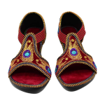 women-maroon-flats-sandal